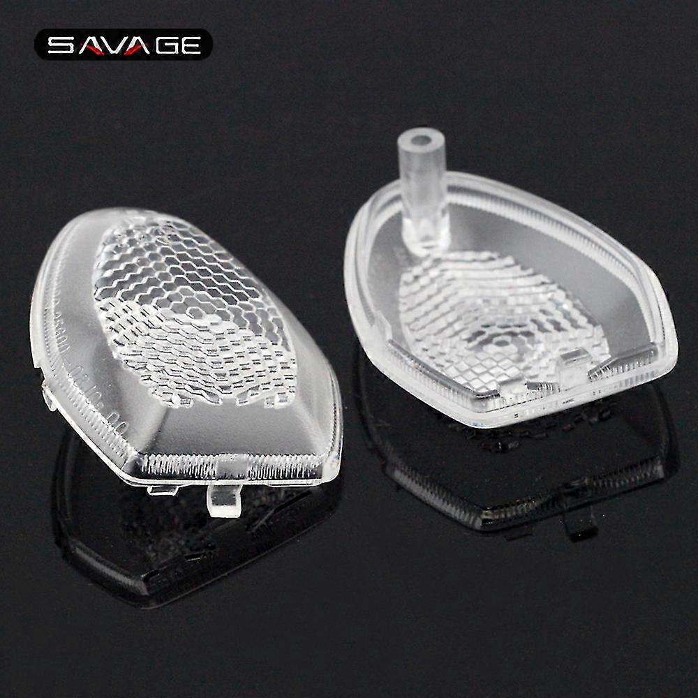 Smoked/Tinted Turn Signal Lens Covers – Fits Suzuki GSXS750, S1000F, VStrom 650 & 1050 (2-Pack)