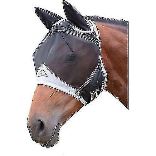 غرامة شبكة الحصان يطير قناع مع آذان