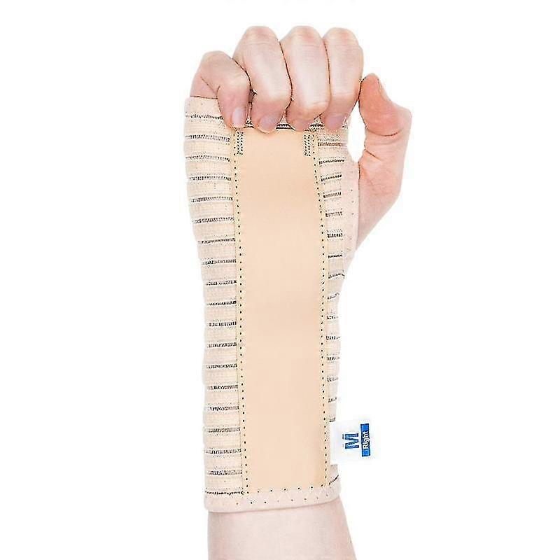 Jianghuo Breathable Wrist Support Brace Splint,Ideal For Carpal Tunnel, Sprains, And Tendonitis(Beige,Single Pack)