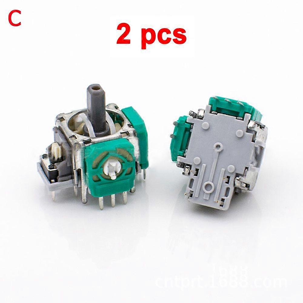 Wireless 3D Analog Controller, Sensor Tech for PS4 Dualshock 4, Xbox One, 2 Pieces