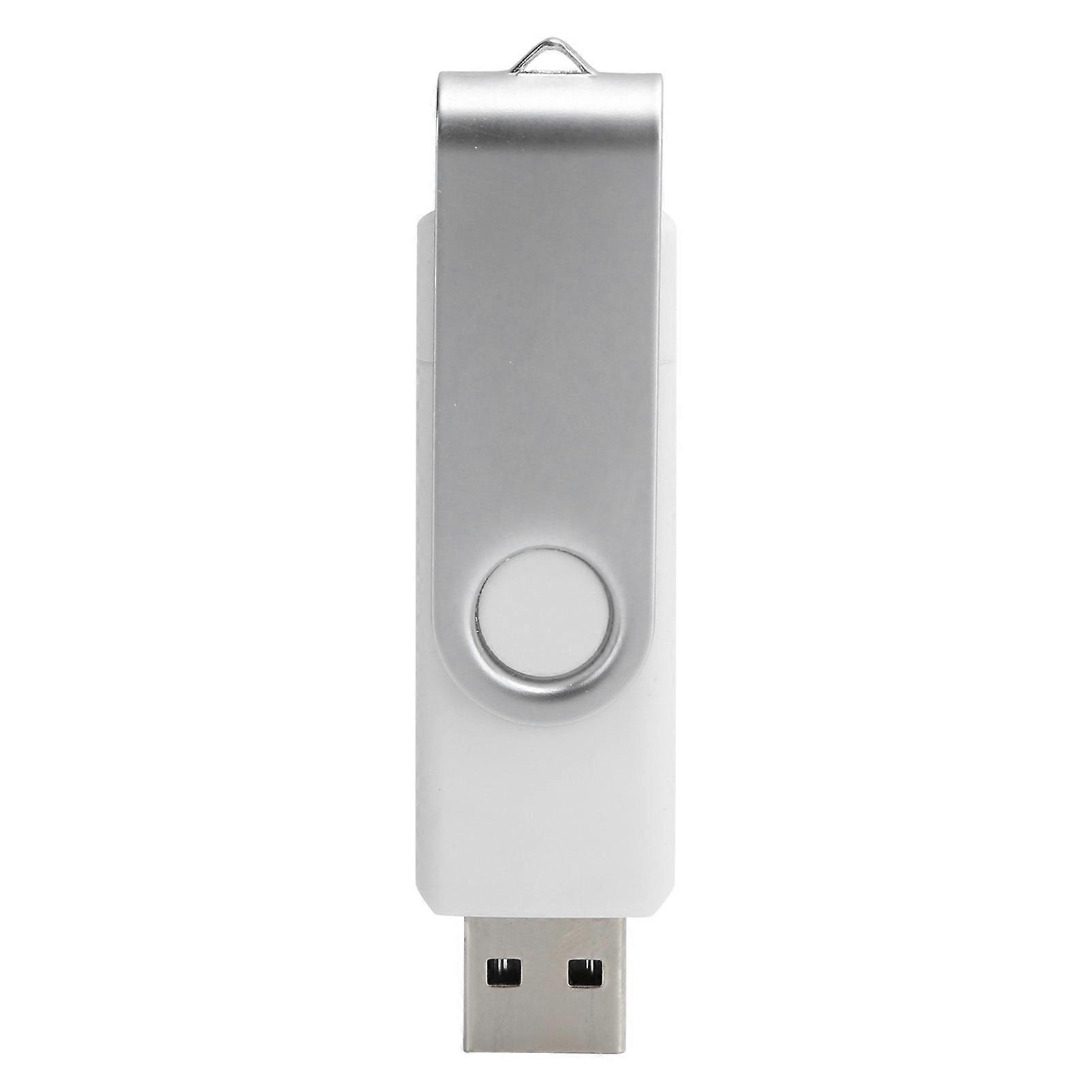 U Disk USB2.0 DualPurpose Rotating Clip Plugin Car Flash Drive OTG + USB Transmission Tool (64 GB)