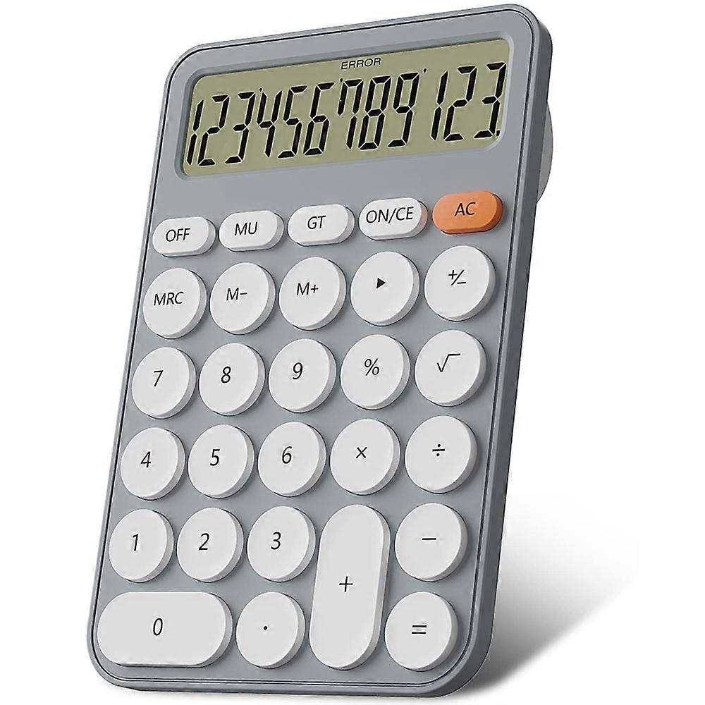 12-Digit Calculator School, Table Size 16 x 11 cm, Large Buttons, Easy to Press LCD Display, 15 Tilting Screen for Calculators Children