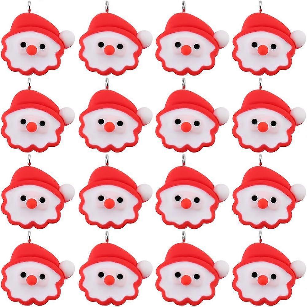 40-teiliges Set Weihnachts-Cabochons – 10 Verschiedene Motive (Schneemann, Elch, Weihnachtsbaum…) – Für DIY, Schmuck & Deko