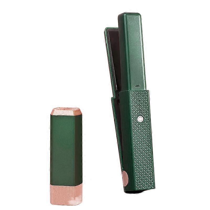 Mini Hair Straightener USB Rechargeable Wireless Hair Curler Flat Dry