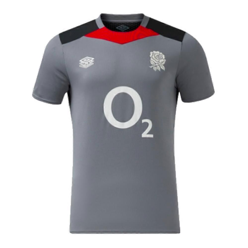 2024-2025 England Rugby Gym Tee (Grey) - Kids