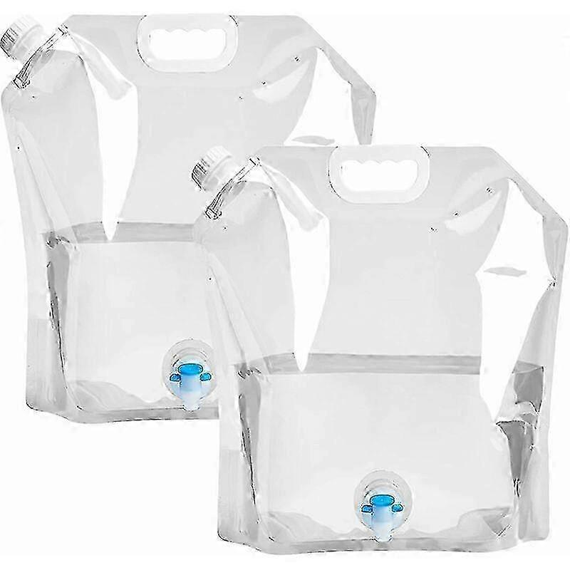 2pcs Water Reservoir Collapsible Water Bag PE Water Container Folding Water Storage Bag Water Bladder 10L Large Capacity Canisters