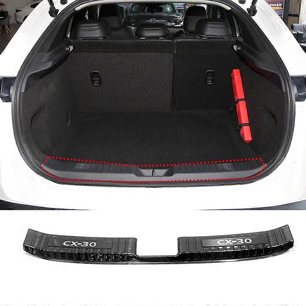 Inner Rear Bumper Protector Guards For Mazda CX-30 Cars Accessories Trunk Door Sill Trim Plates 2024