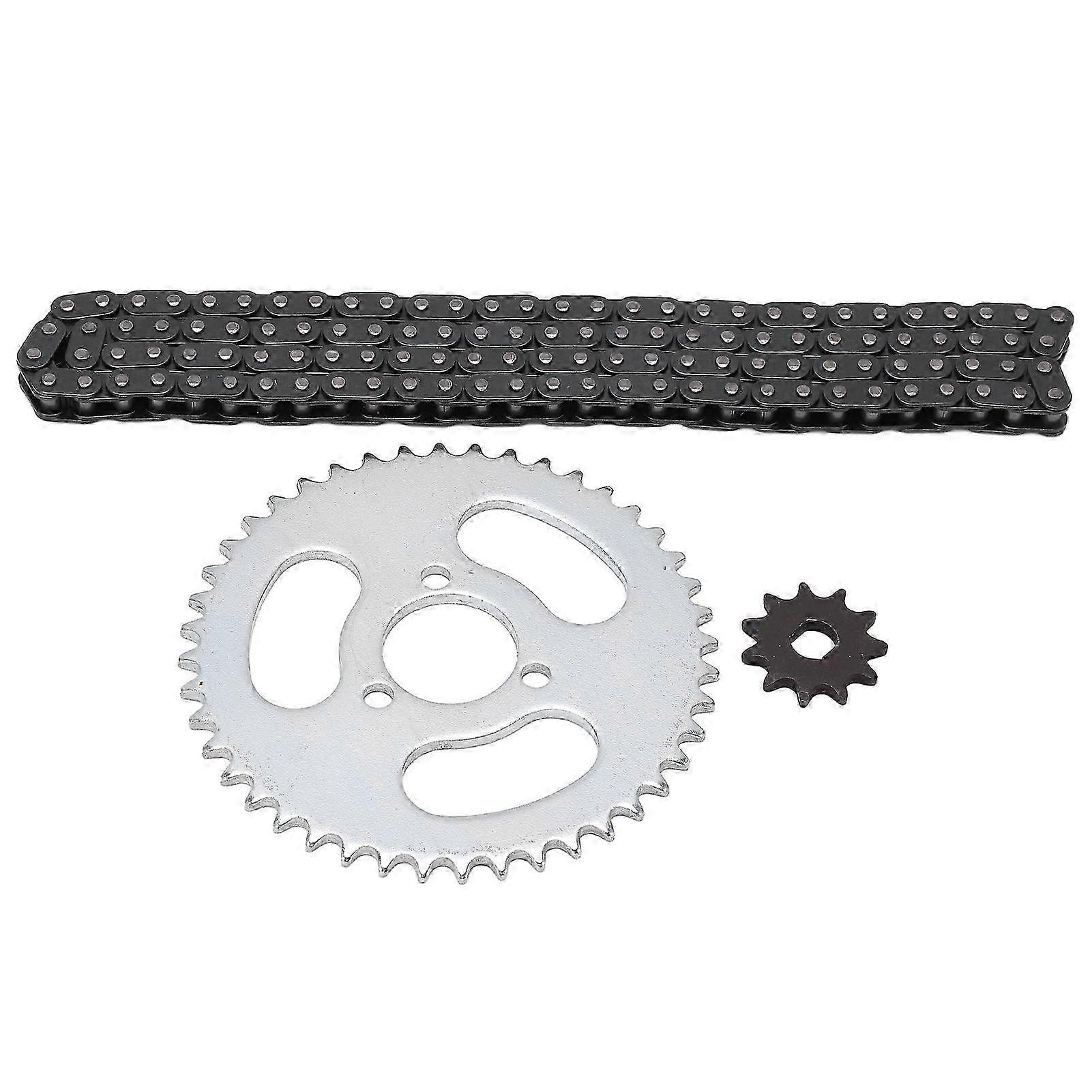 T8F Gear Chain Set for High Power Modified Karts ATVs and Mini Motorcycles Sprocket Replacement