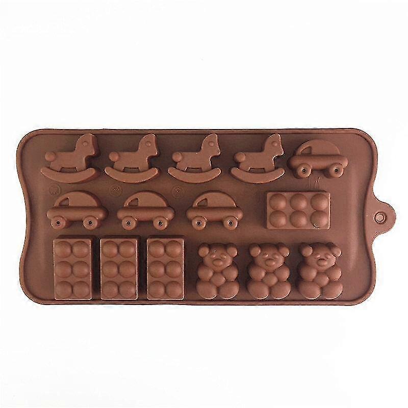 cute bear shape aromatherapy gypsum mold - 2pcs
