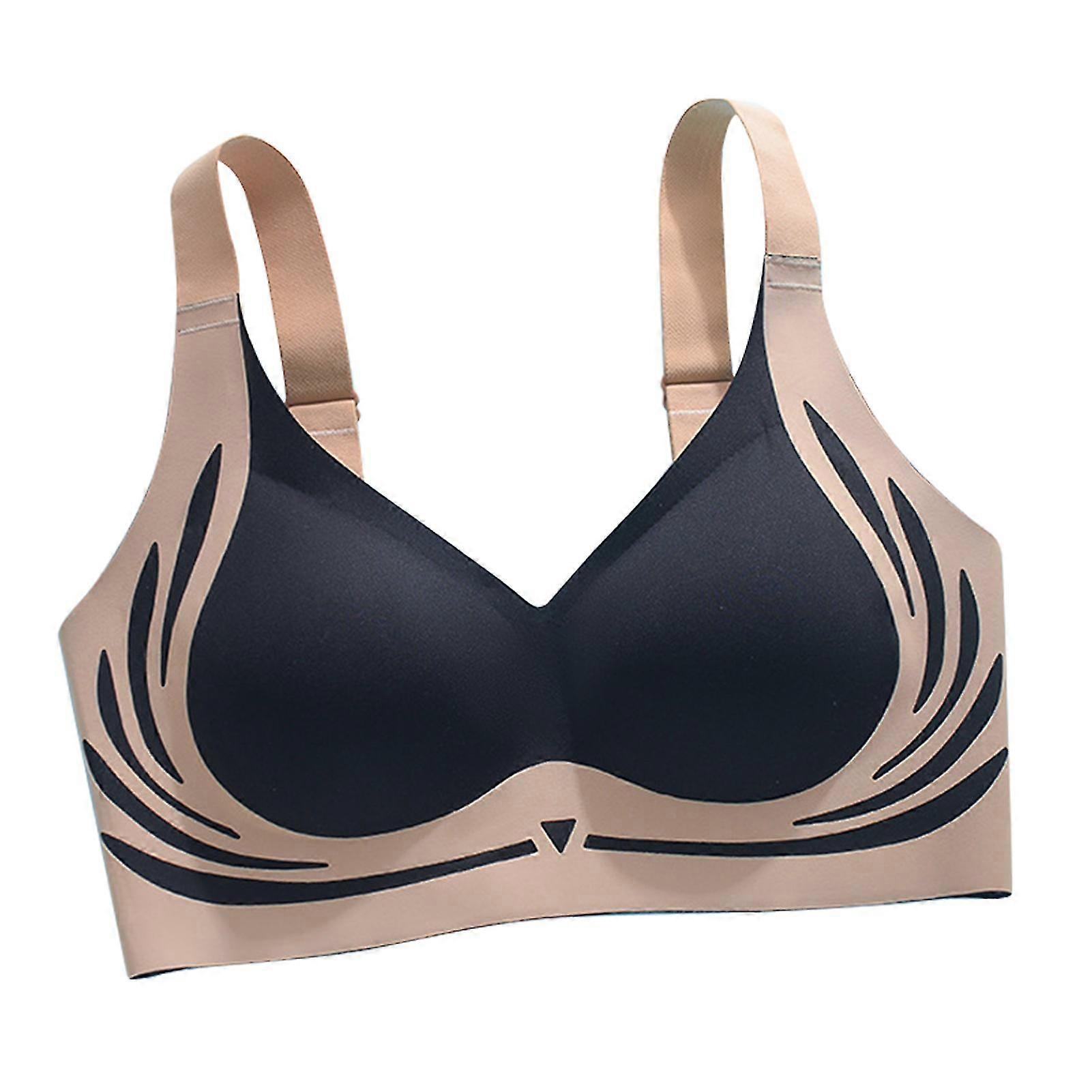 Lifting Anti-Sagging Wireless Push-Up Bra Machine Washable Comfort Underwear for Matching Clothes-Yvan