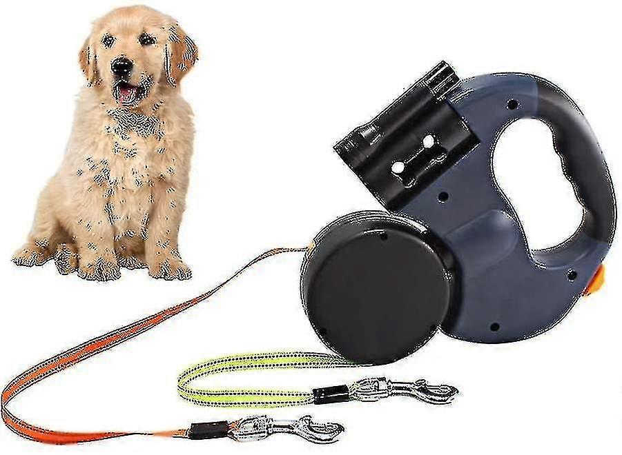 Double Retractable Dog Leash, Flexible Retractable Dog Leash Double Leash