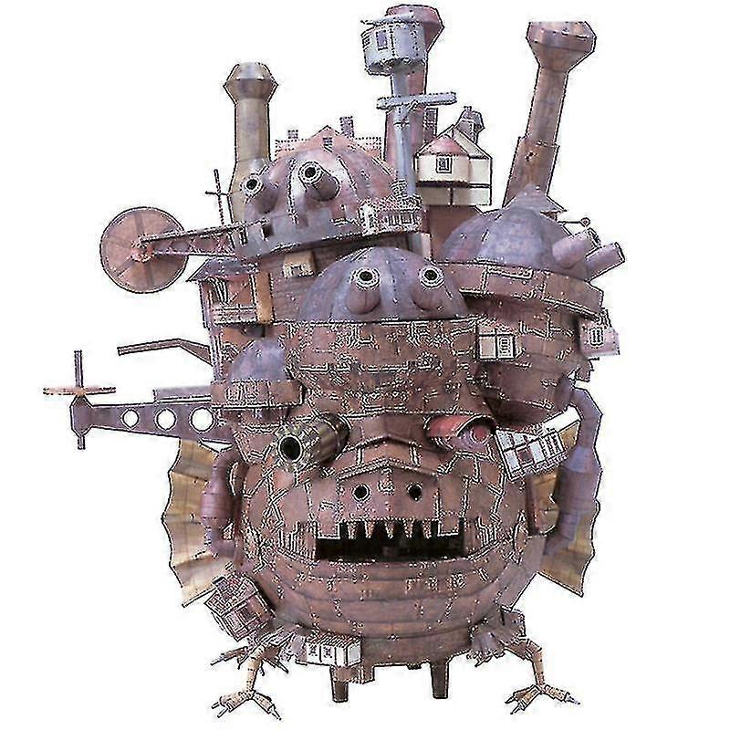3d Diy Paper Model Kit Howls Moving Castle Land Version Handcraft Model