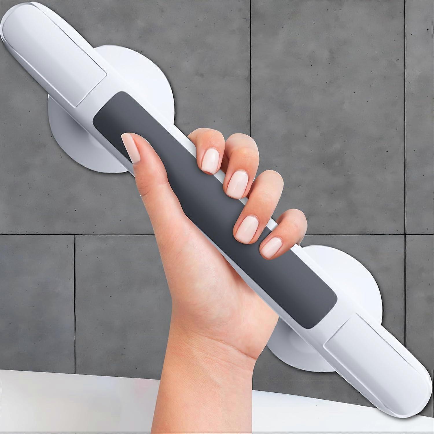 Pack of 1 Shower Handle, Bathtub Safety Aids for Disabled and Elderly, Safety Grab Bar Suction Cup, Heavy Duty No Drilling Removable Shower Handrails