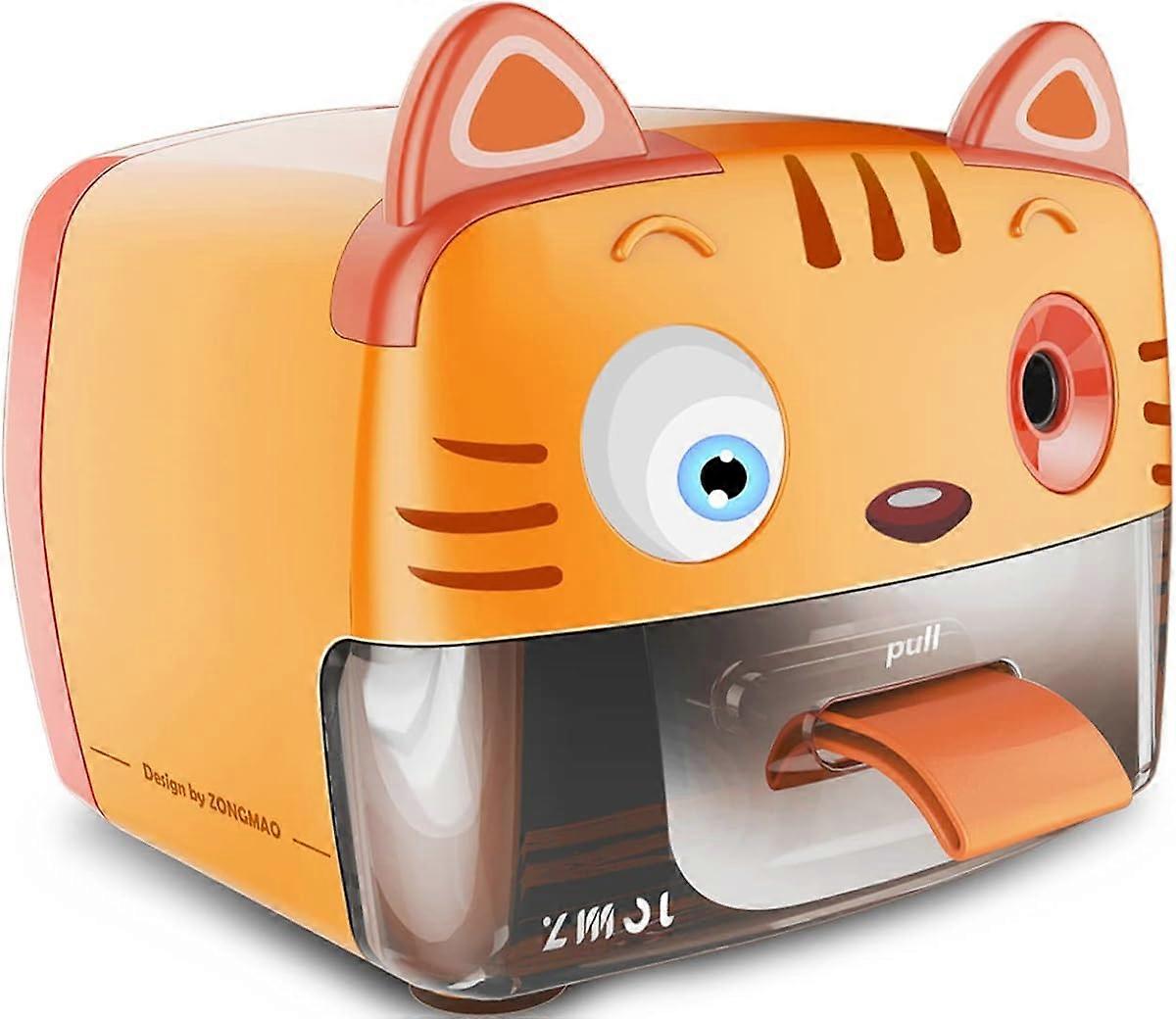 Cute Pencil Sharpener Plug in for Kids,Auto-Stop Pencil sharpener for No.2 / Colored Pencils