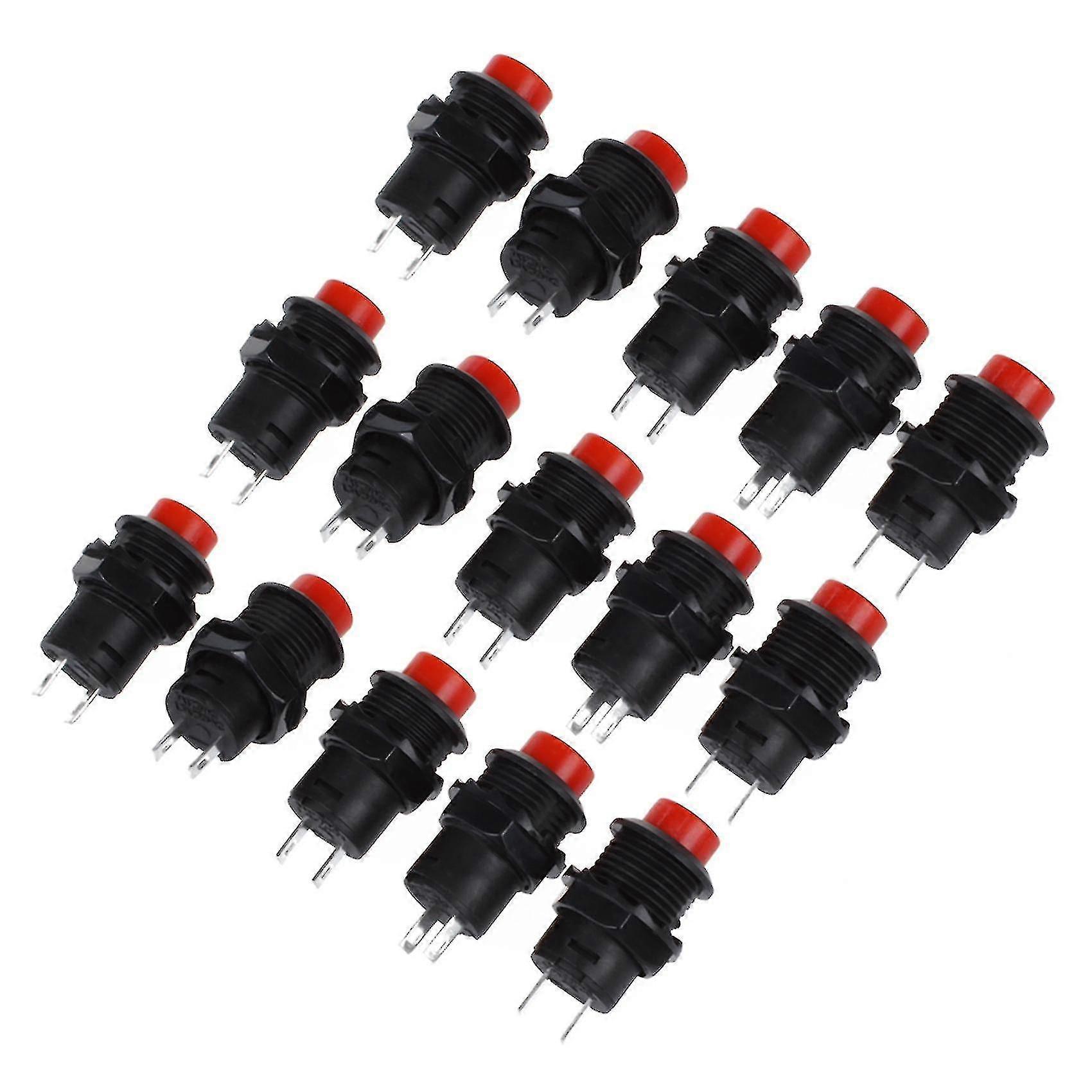 5 Pcs X Momentary Dash Off-(on) N/o Push-button Switch Car/truck 9v