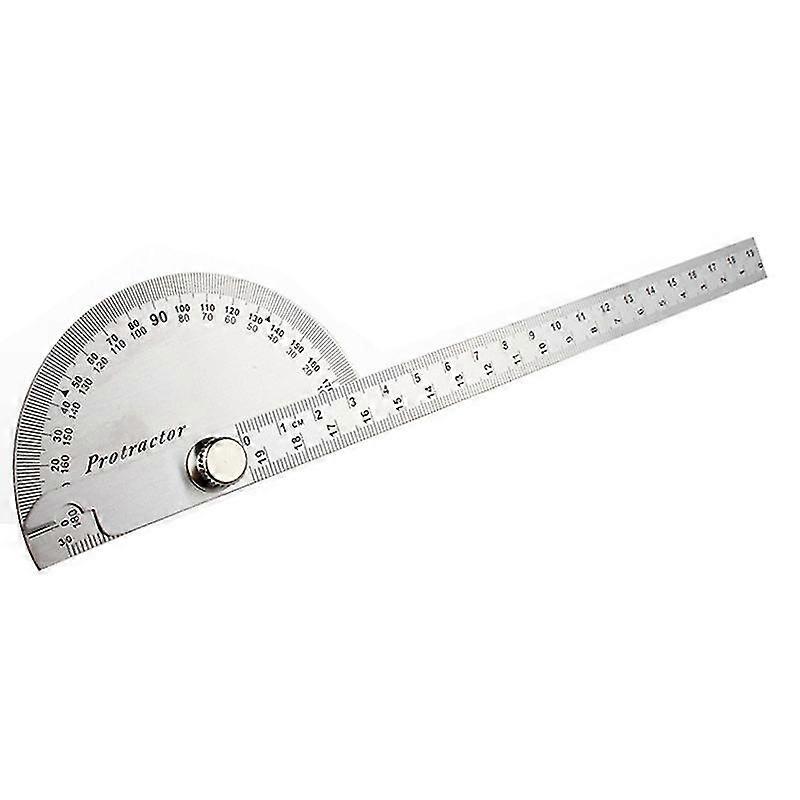 2 Pieces Angle Protractor Angle Finder Ruler Arm Swing Stainless Steel Protractor-