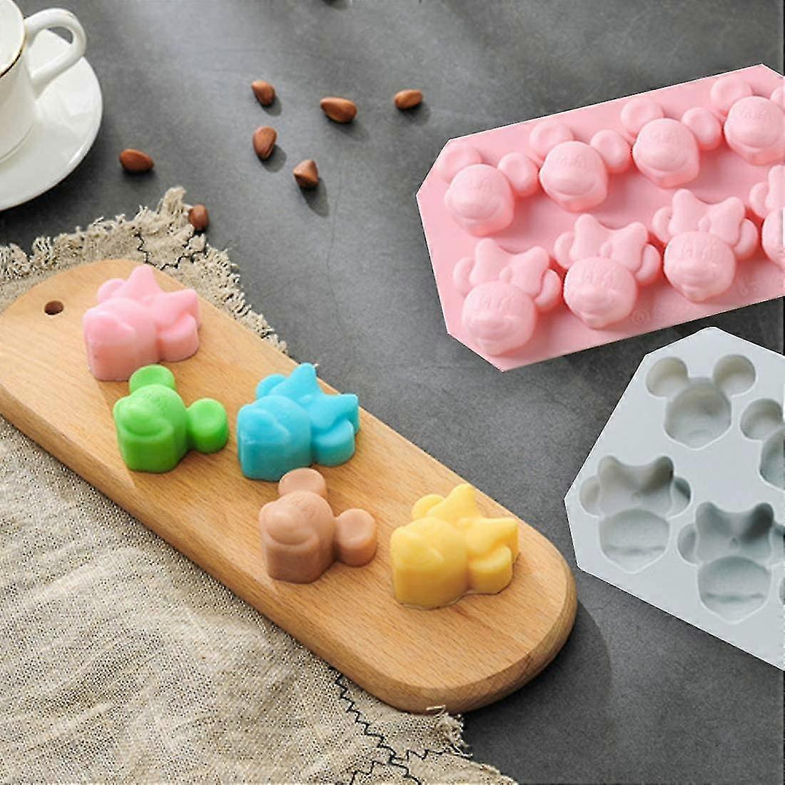 2 Pcs Animal Silicone Moulds For Gummy Chocolate Candy
