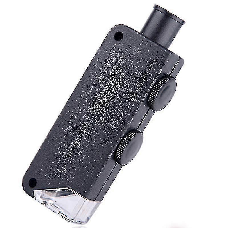 60x-100x Illuminated Mini Pocket Microscope Magnifier With Led Light