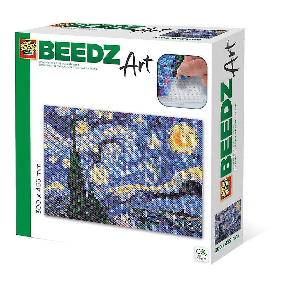 SES Creative Van Gogh Starry Night Beedz Art Mosaic Kit