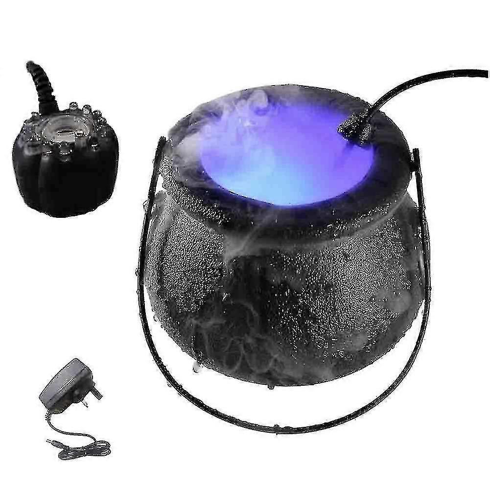 Pot Smoke Machine Fog Maker Water Fountain Fogger Color Changing Fog Machine Party Prop Decor Uk P