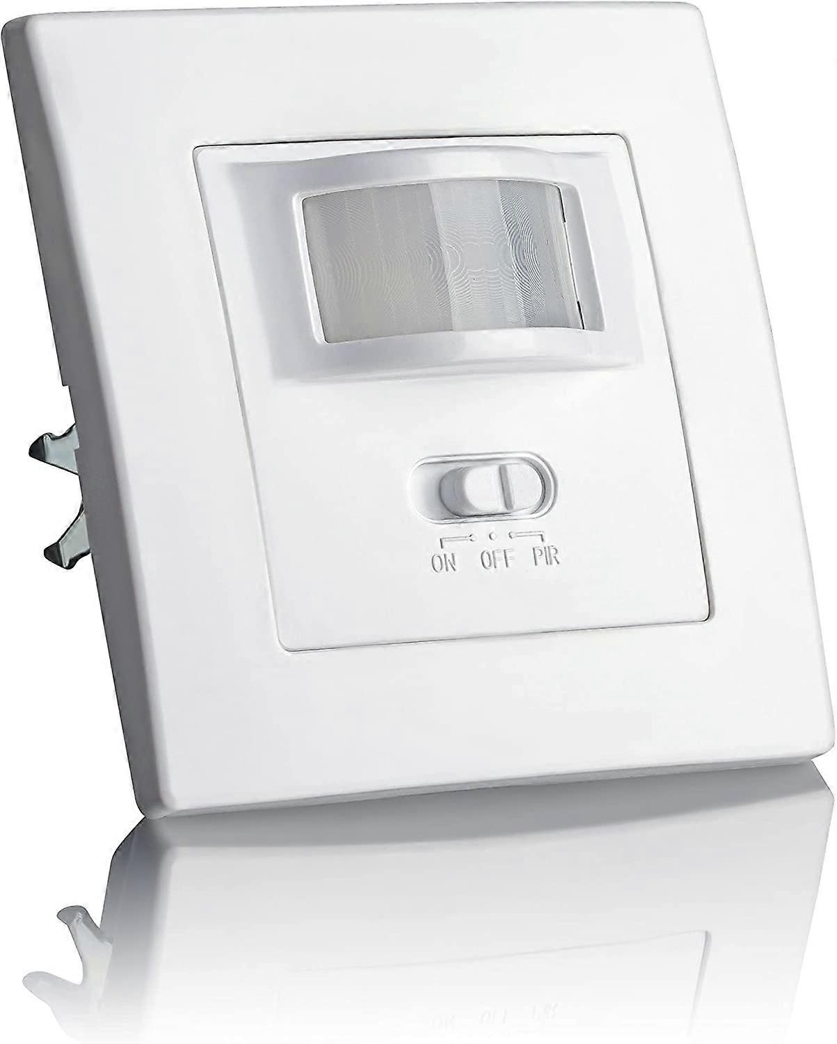 Indoor Motion Detector, Recessed Wall Mount, Adapted LED, Infrared Sensor, Programmable, Range 9m/160, 3 Wires