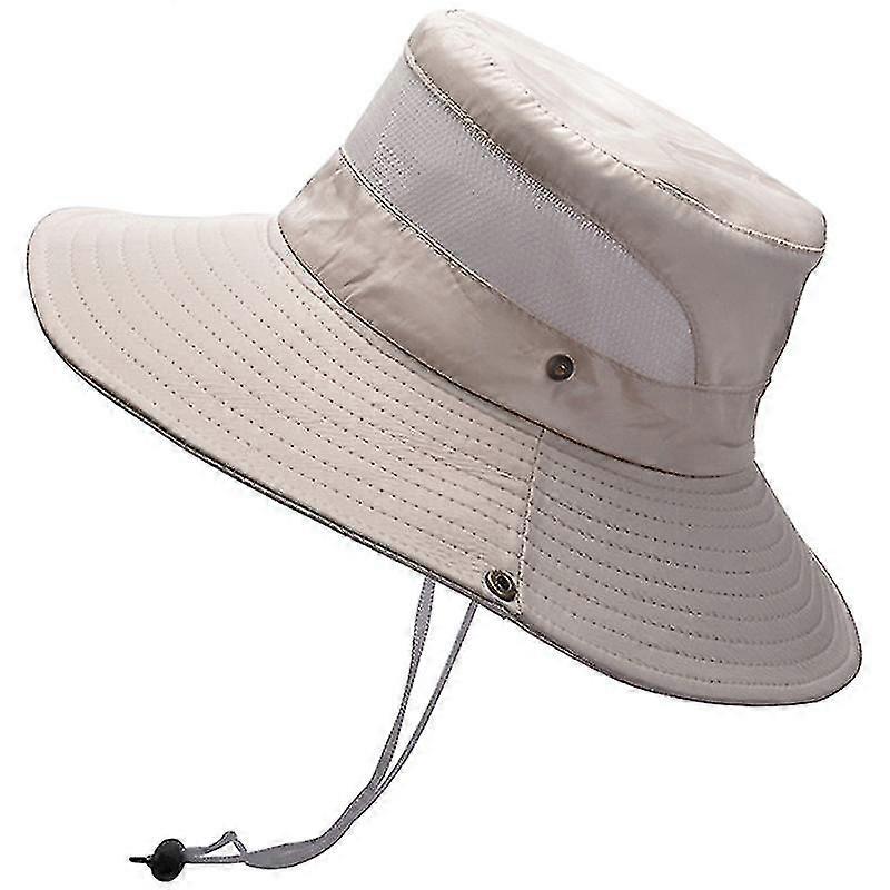 Unisex Wide Brim Cap Sunscreen Bucket Mesh Visors Fashman Boonie Hats