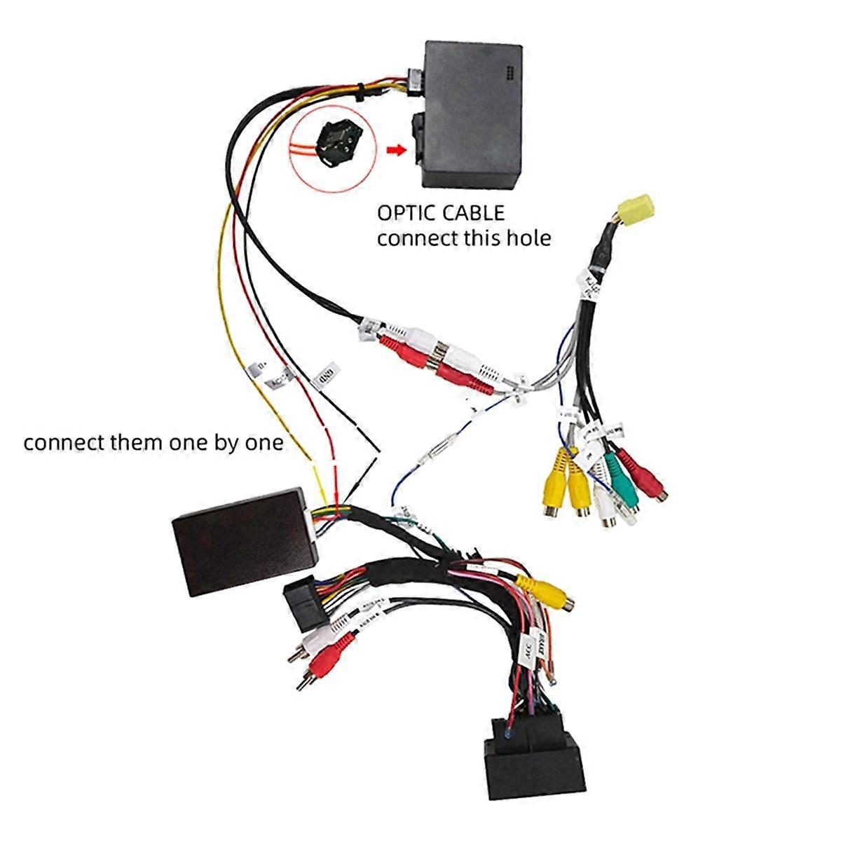External AUX Audio Input Optical Fiber Decoder Audio Input Decoder for A6 A6L A8 2005-2009 2G Syste