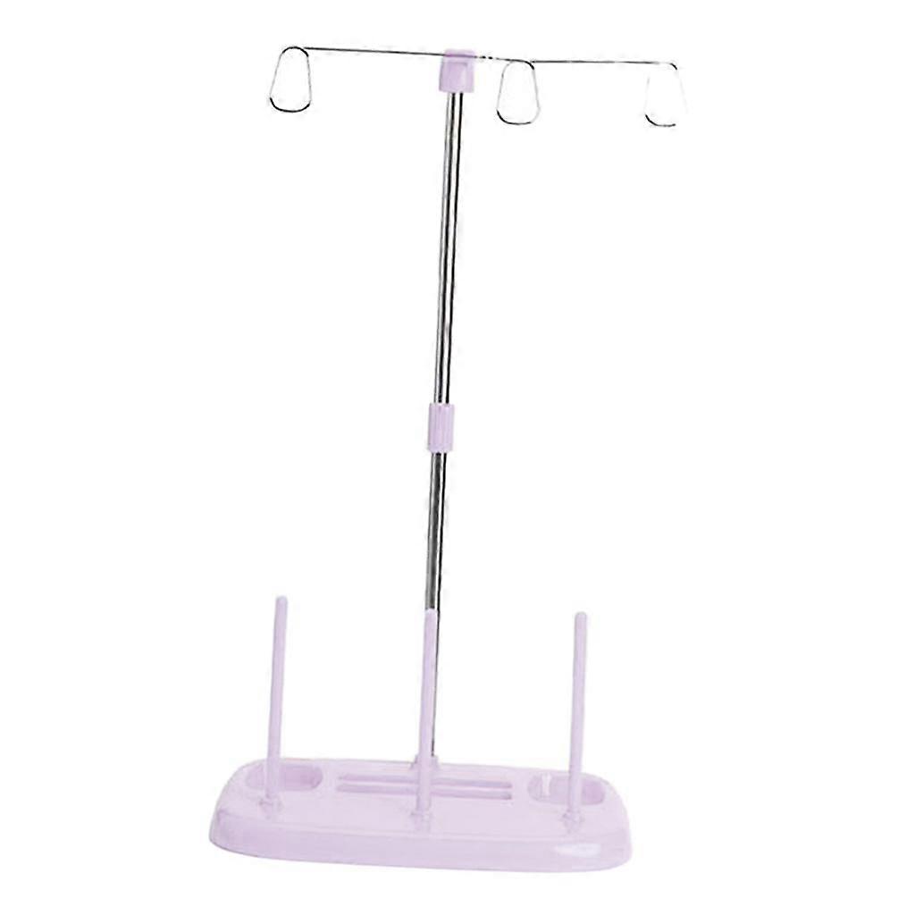 3 Cone Spool Thread Stand Embroidery Thread Holder for Sewing Machine Purple