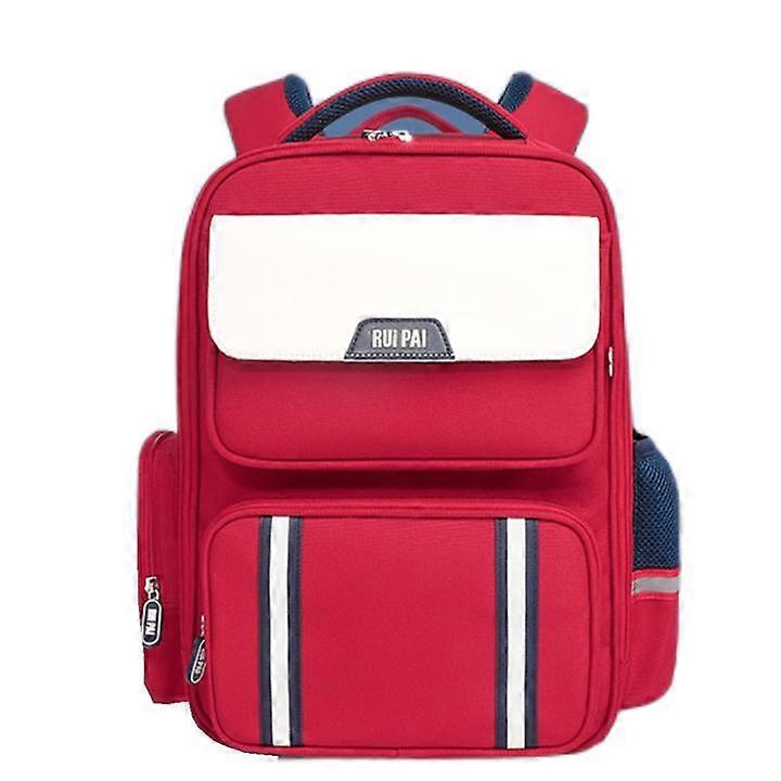 MIMIGO British Wind Children's Schoolbag & Scientific Storage, Spine Protection, Load Reduction, Anti-slip, Special Mask