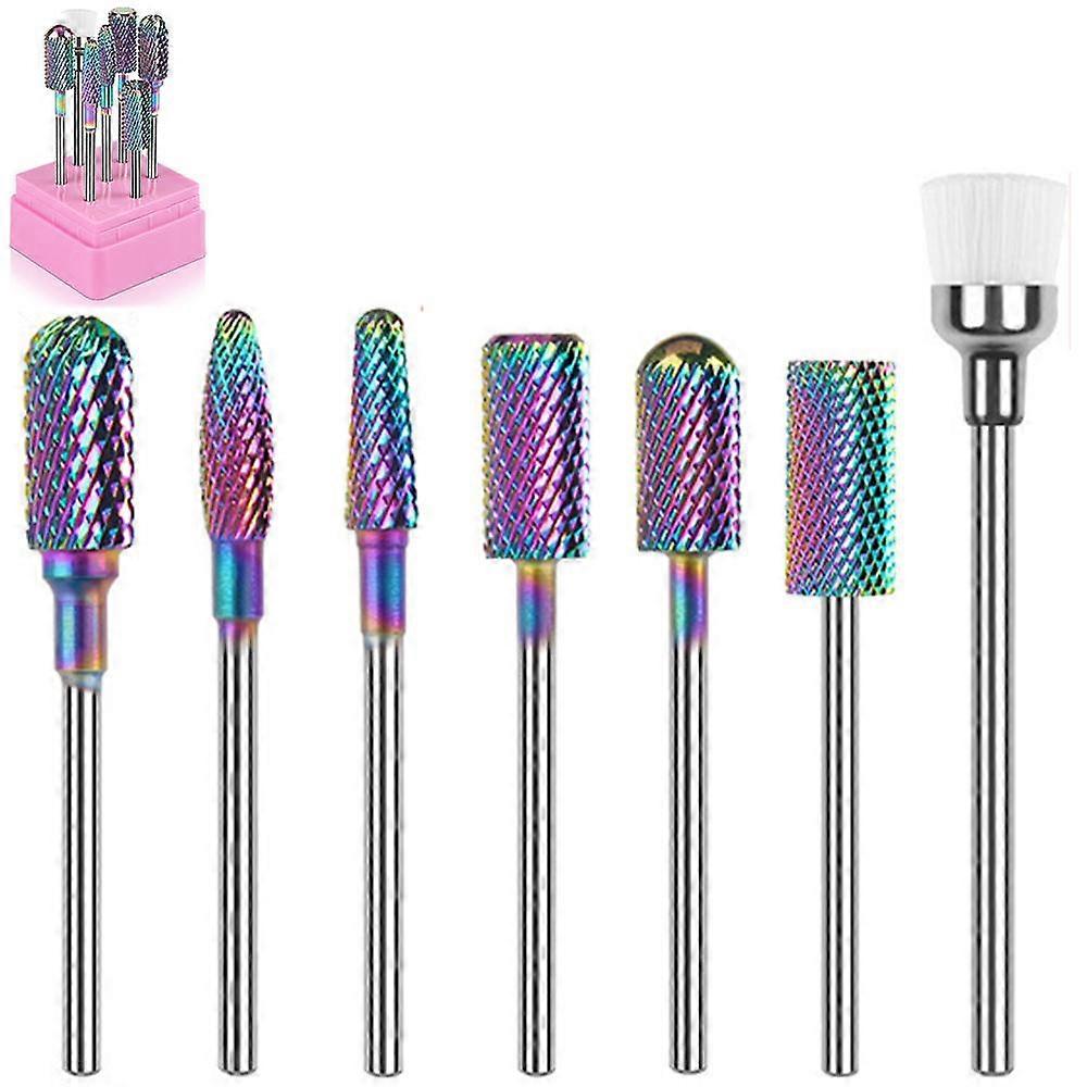 Nail Drill Bit Set DC-7 Tungsten Carbide Diamond Ceramic
