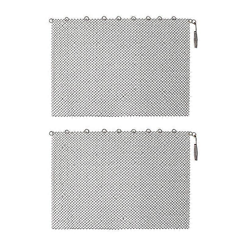 Fireplaces Mesh Screen Curtain Spark Guards Curtain Replacement Fire Screen