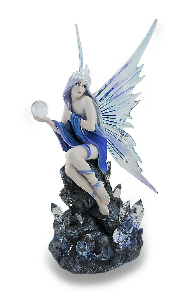 Anne Stokes Statue fée Stargazer bleu et violet