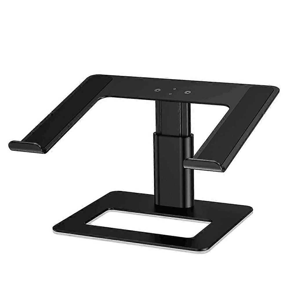 Stativ til bærbar computer, højdejusterbar stigning til bærbar computer, ventileret notebook-holder i aluminium til skrivebord