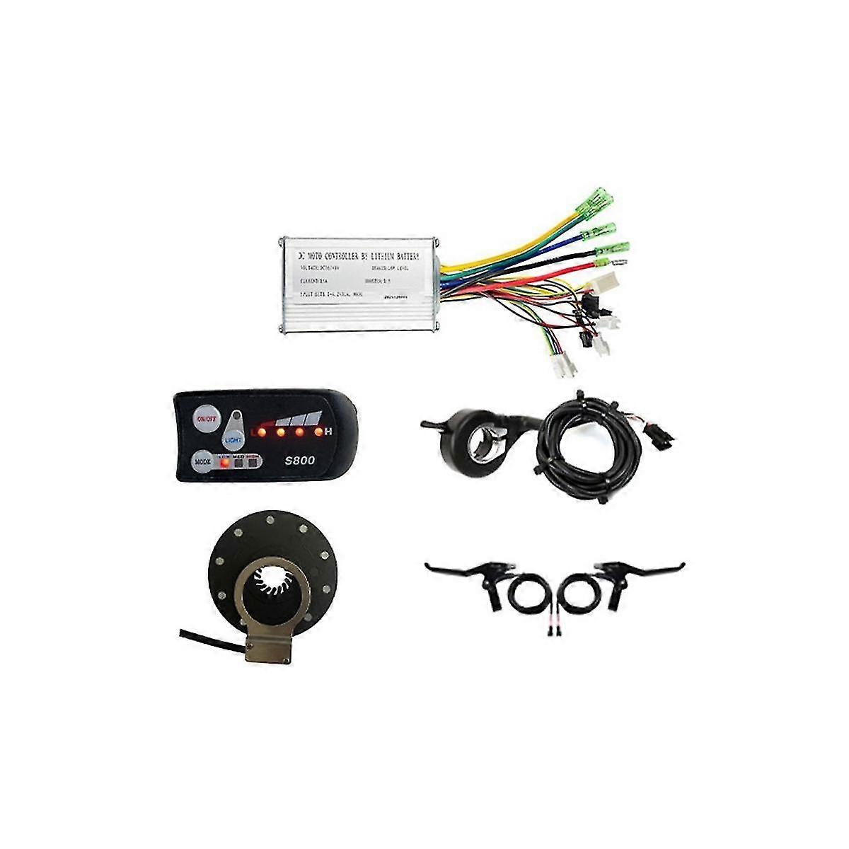 36v 48v 250w 350w E-bike 15a Sine Wave Brushless Controller With S800 Display E-bike Light Display