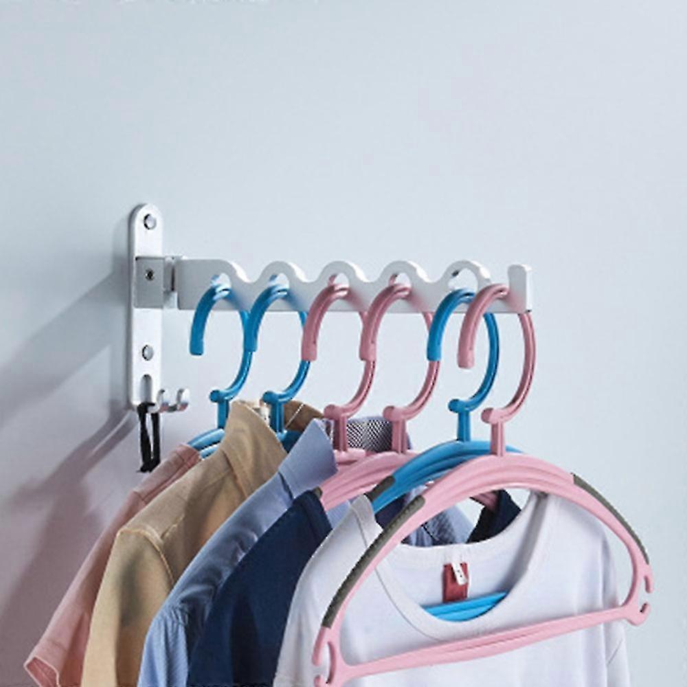 Wall Mounted Clothes Hanger Laundry Room Clothes HangerSilver