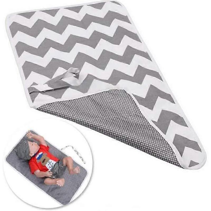 Changing mat, portable waterproof foldable baby changing mat changing station with pillow for on the go, changing diaper mat when travelling