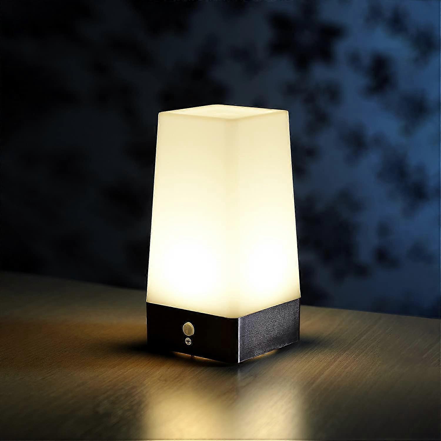 Auraglow Wireless Pir Motion Sensor Table Lamp Super Bright Led Battery Powered Hallway Night Light