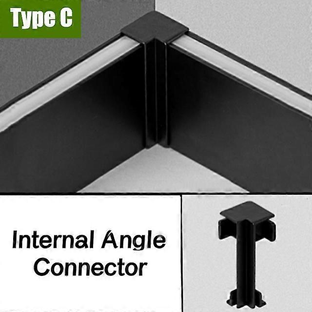 Dropship 1-1.5M 5cm LED Profilo In Alluminio Battiscopa Barra Rigida Striscia Luminosa A Parete In Metallo A Montaggio Superficiale Canale A Parete Lampada Lineare