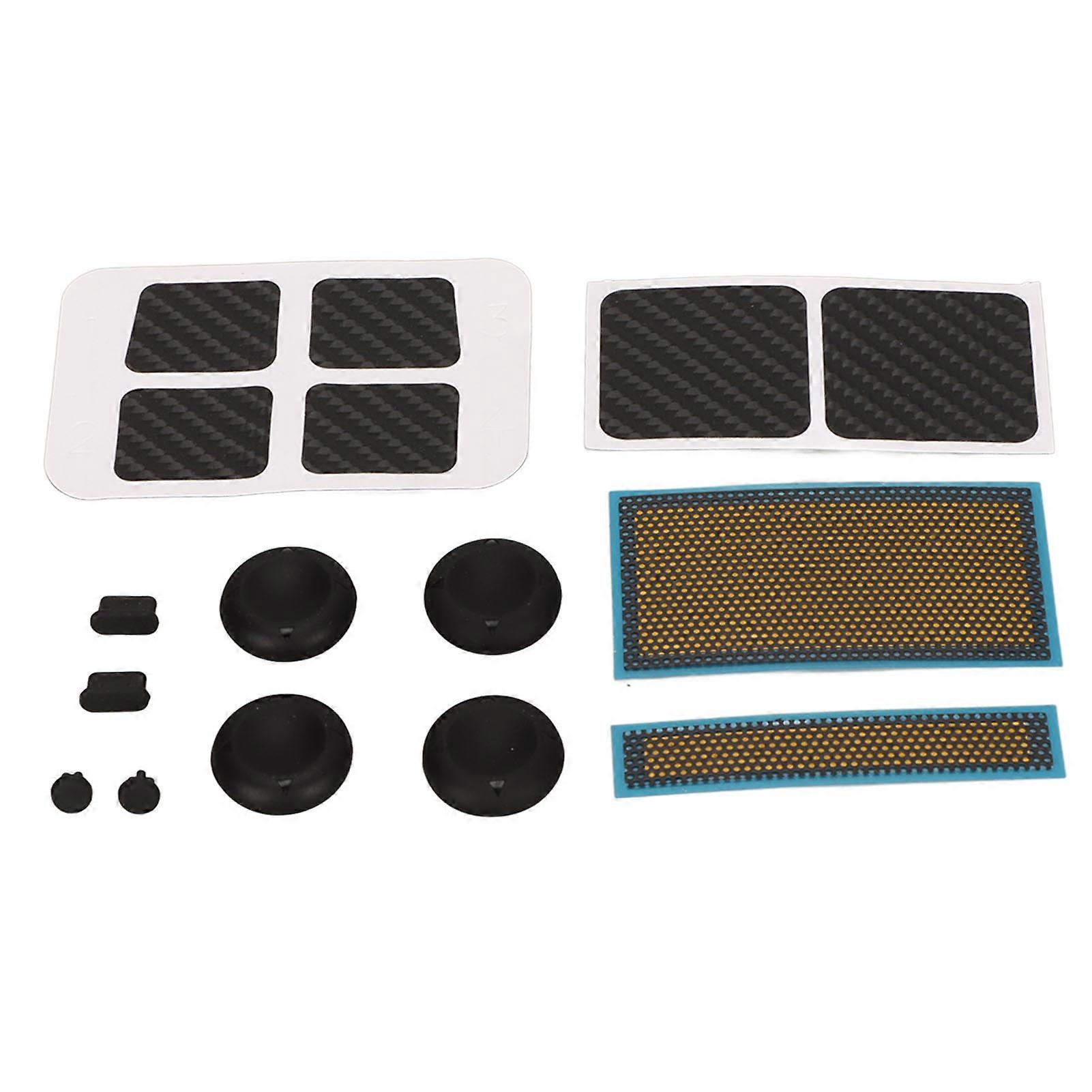 Game Console Protection Kit for Steam Deck - Stickers, Dust Screen, Dust Plug, Joystick Cap Set
