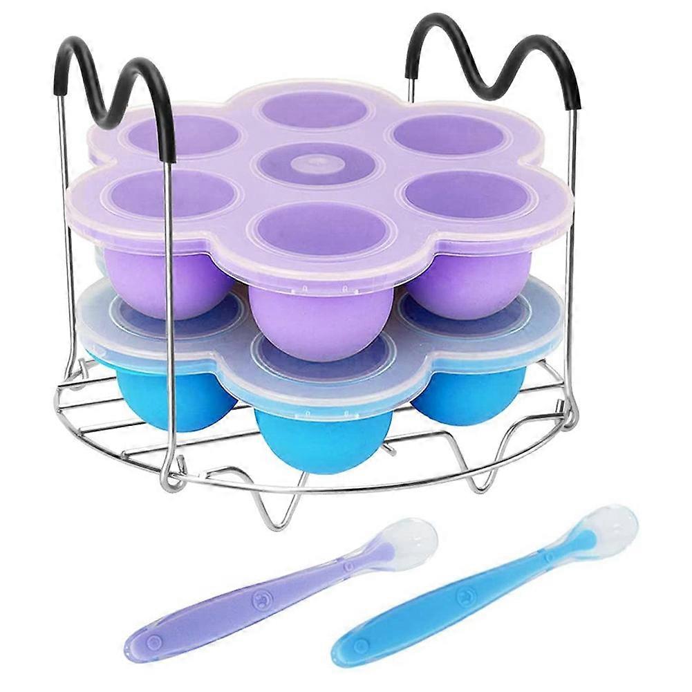Pressure Cooker Accessories with Silicone Egg Bites Molds and Steamer Compatible for Instant Access