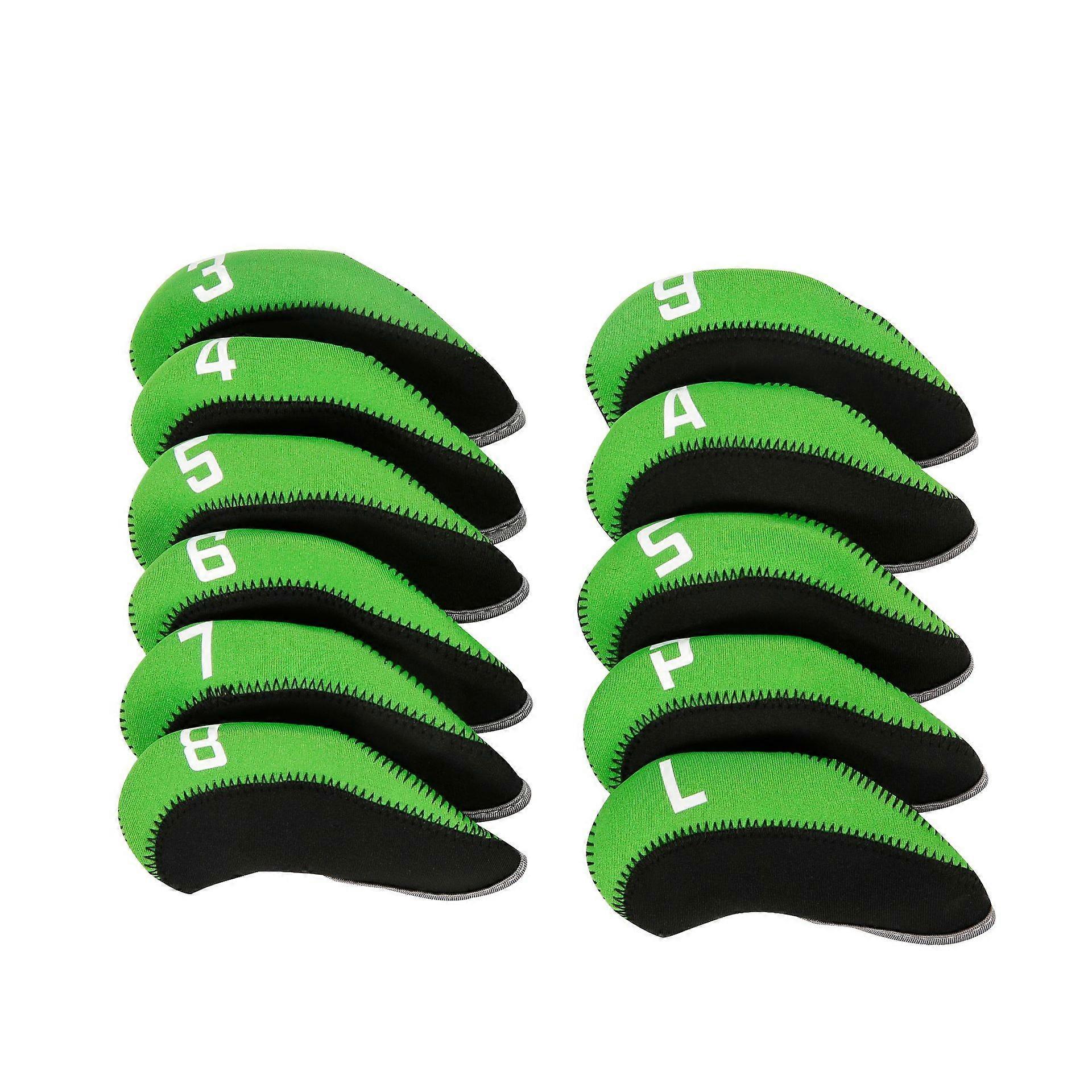 Teeth 11 Pack Neoprene Golf Club Protective Covers with Number, Multicolor