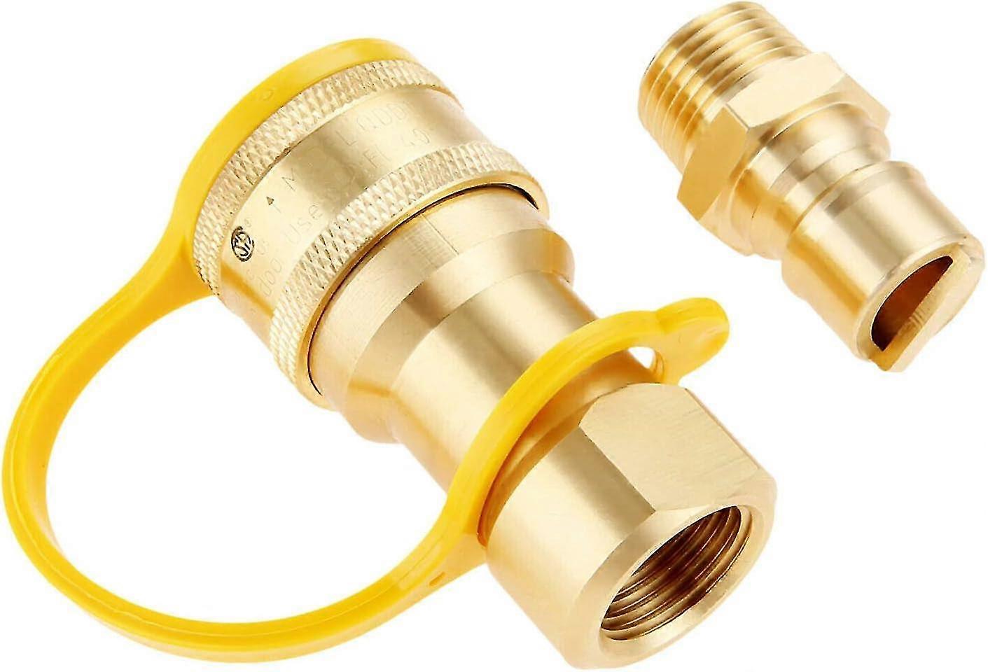 12 Inch Solid Brass Gas Propane Quick Connect Disconnect Fitting Connector Adapter