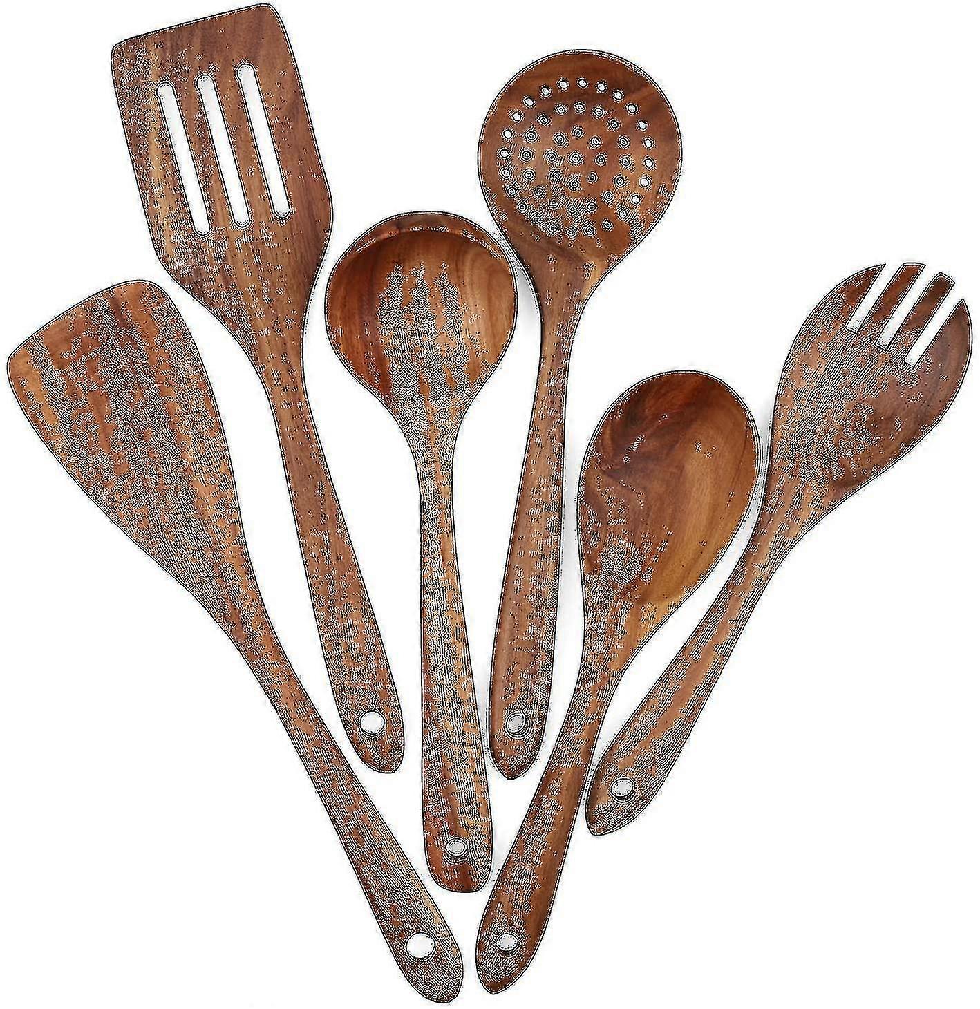 Wooden Cookware Set,6-piece Set,kitchen Utensil Set,non-stick Cookware