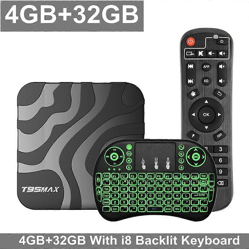 T95MAX 6K Smart TV Box Android 12 Allwinner H618 4GB RAM 32GB ROM Dual Wifi BT4.0 Media Player T95 Max Set Top Box 1G 8G