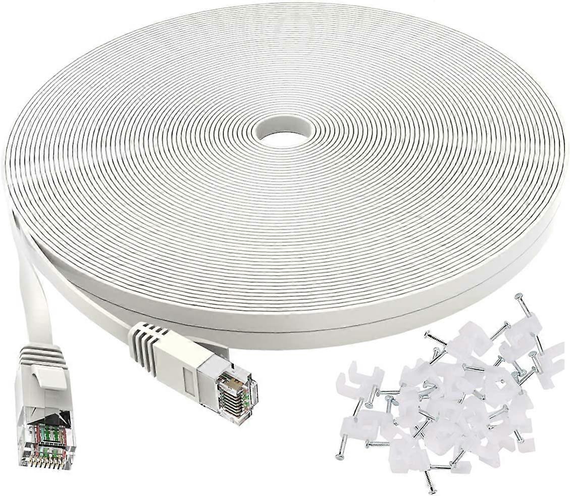 Cat 6 Ethernet Cable 50 Ft, Outdoor&Indoor 10Gbps Support Cat7 Network