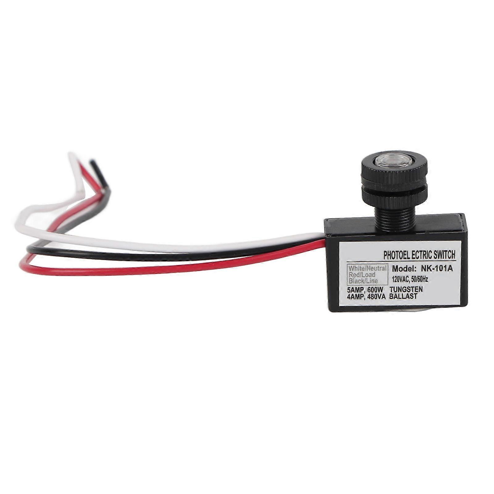 120VAC Light Sensor Control Automatic On Off Photoelectric Switch for Lighting Fixtures