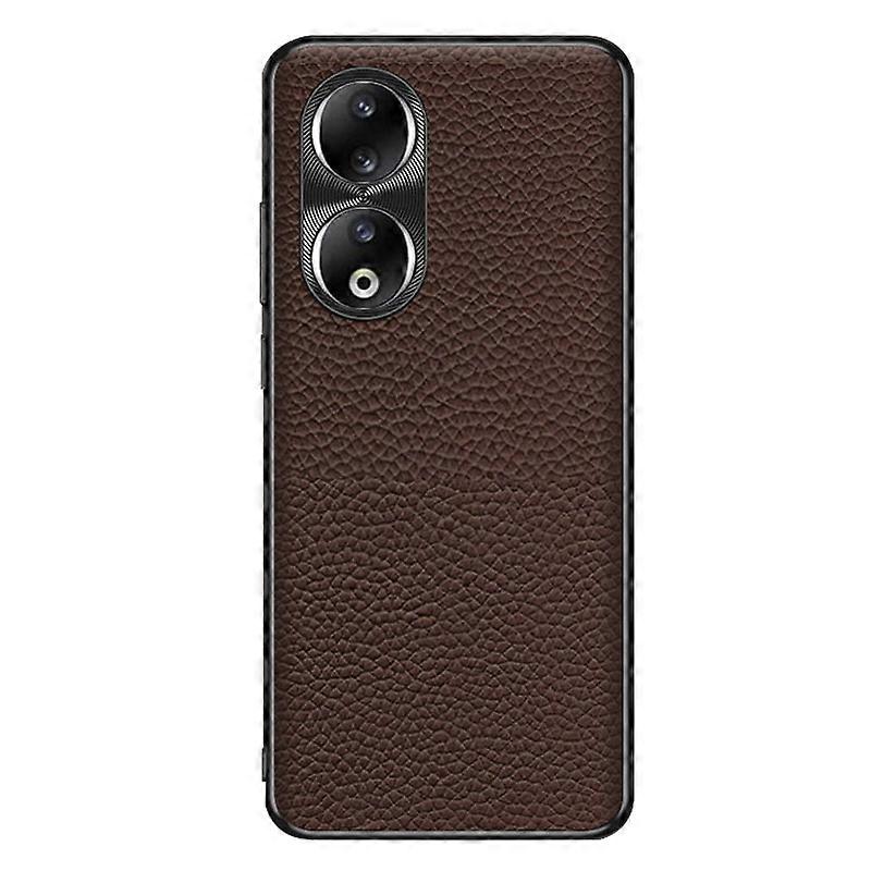 Litchi Texture Leather Phone Case For Honor 90