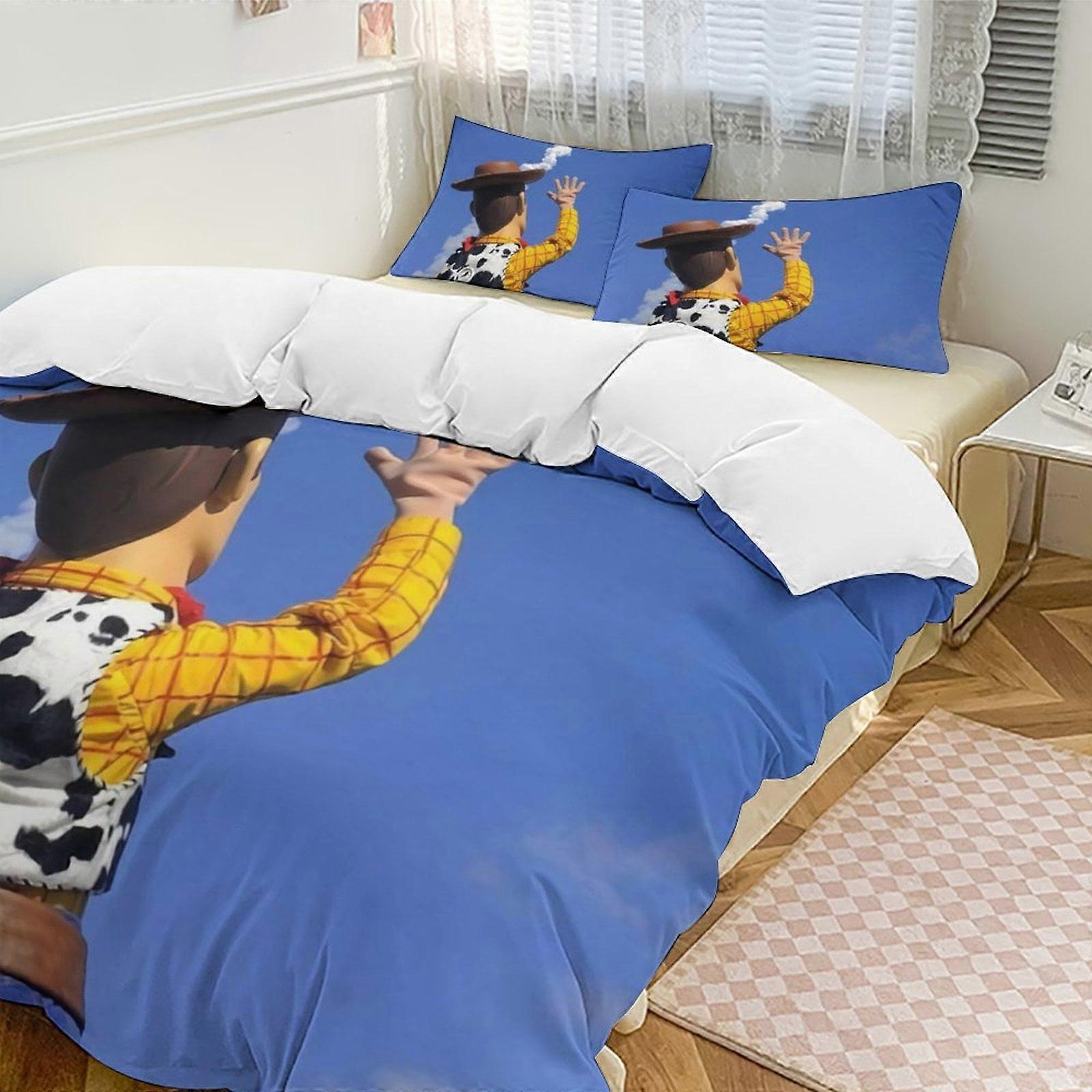 Bedding set WY522 Toy StoryCartoon Collection 3-Piece Comforter Set, Personalized Bedding Decor for Kids And Teens  Bed Sheets ZA522