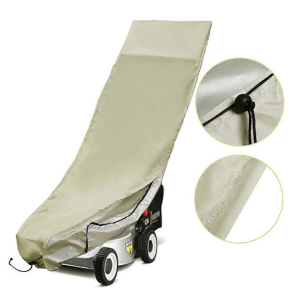 Capas de cortador de grama impermeáveis Push Mower, Cáqui, 25x76x44 Polegadas