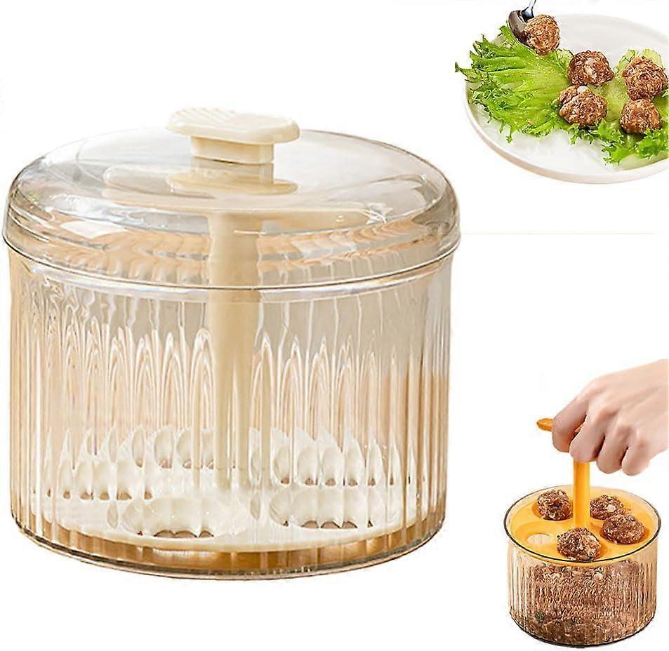 Meatball Maker Tool,Manual Meatball Maker,Kitchen Extruded Meatball Making Tool,Ground Meat Freezer Storage Containers